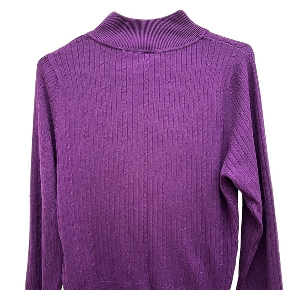 BIANCA Nygard Petite Long Sleeve Silk Cotton Blend Sweater EUC - Picture 2 of 9